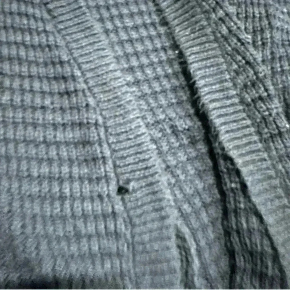 Pink Rose Cable Knit Cardigan Black Size  Medium - Picture 4 of 16